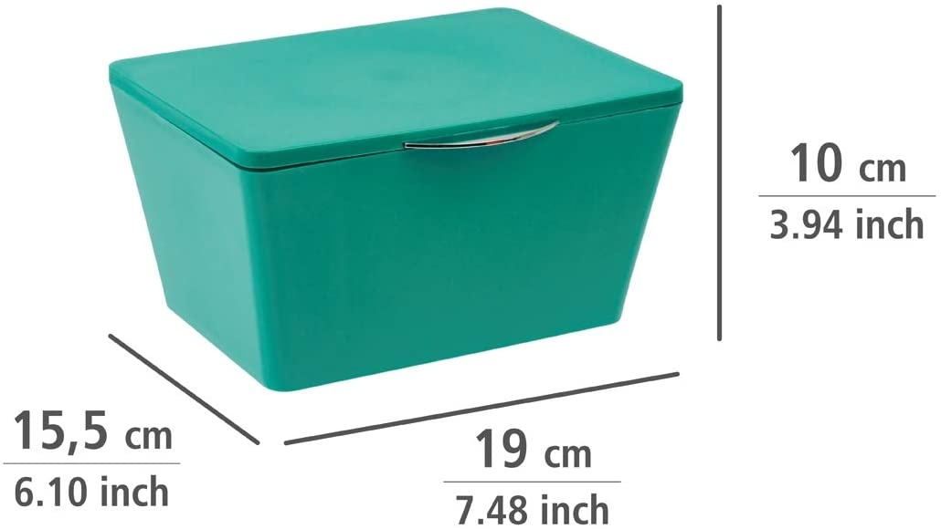 Wenko Storage Box Brasil 19 X 10 15 5, 10 Inch Storage Container With Lid